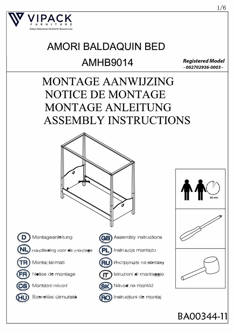 VIPACK AMORI AMHB9014 Assembly instructions