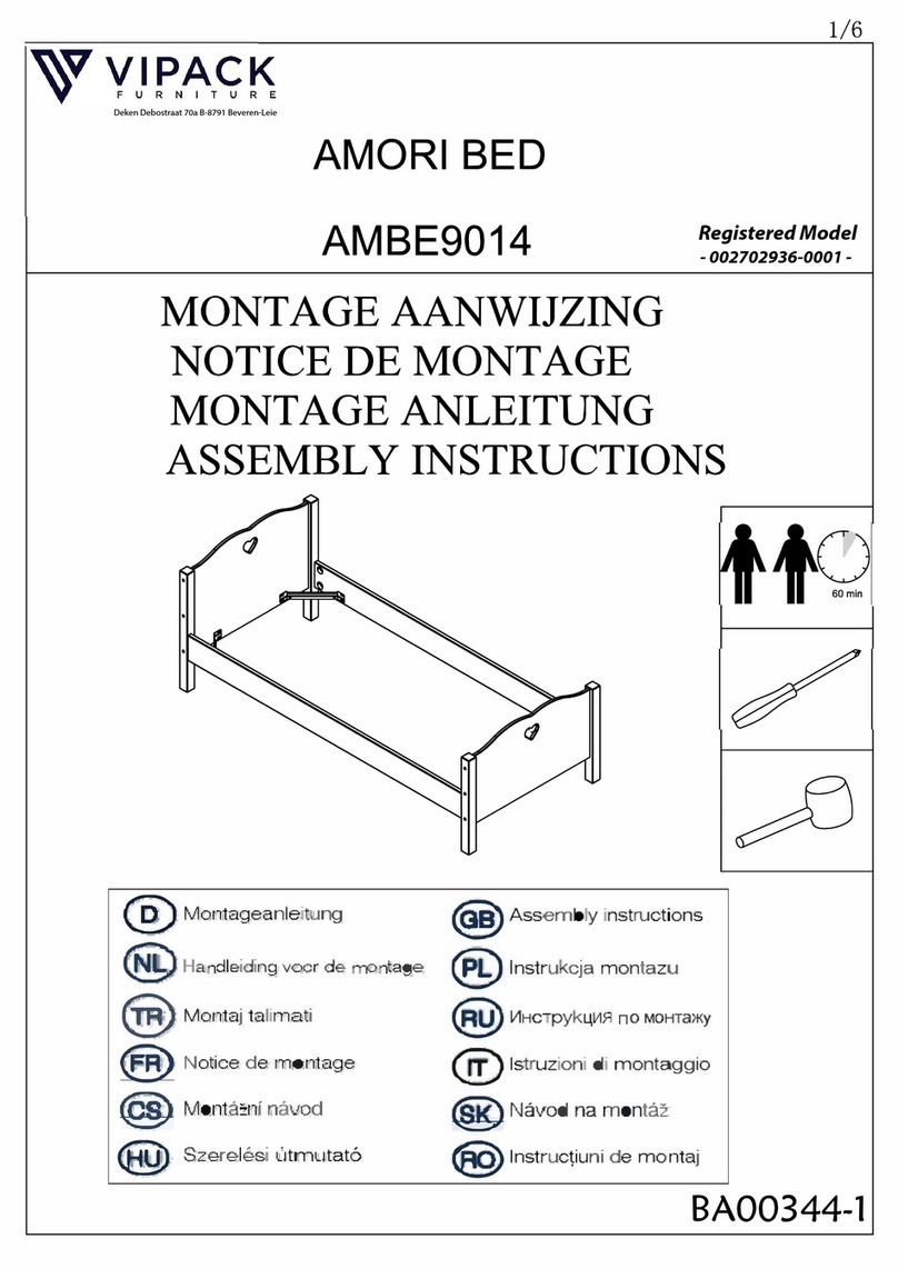 VIPACK AMORI BED AMBE9014 User manual