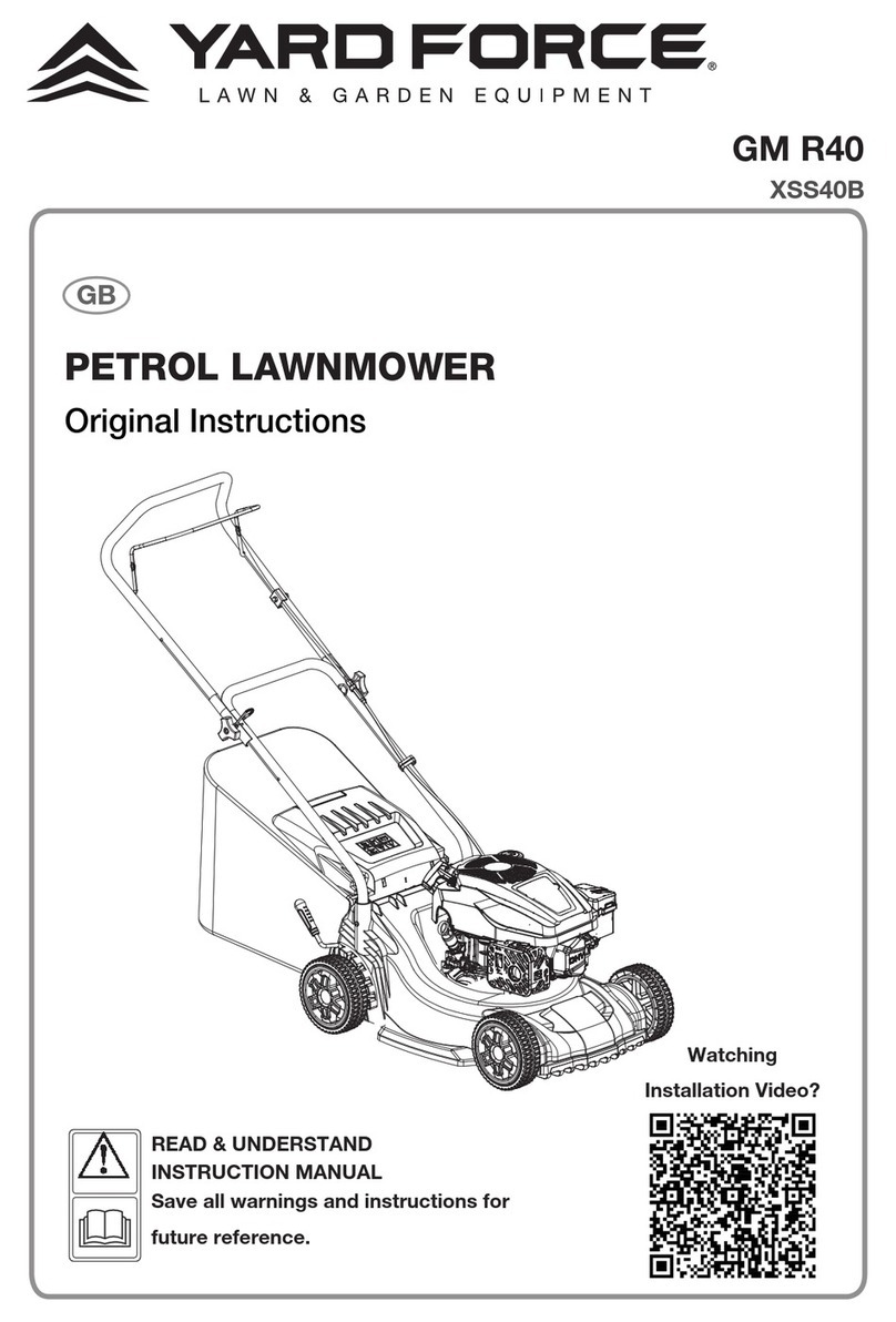 Yard force GM R40 Original instructions