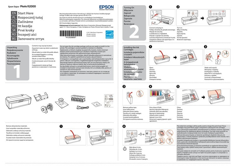 Epson Stylus Photo R2000 Series Instruction Manual