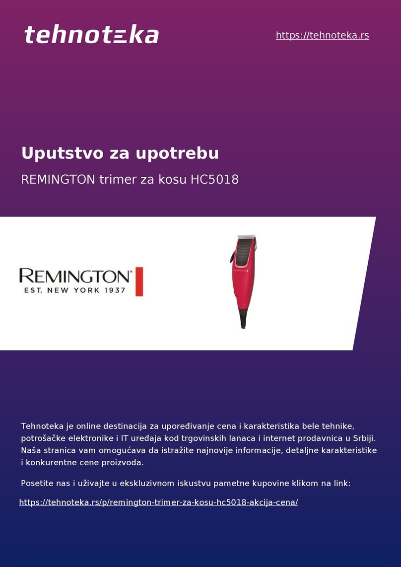 Remington HC5018 User manual Remington HC5018 User manual