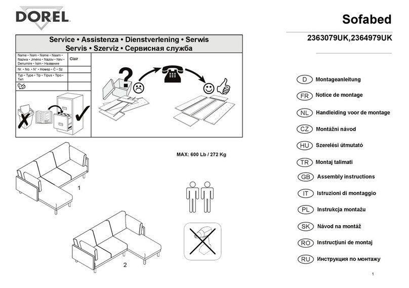 Dorel 2363079UK Assembly instructions Dorel 2363079UK Assembly instructions