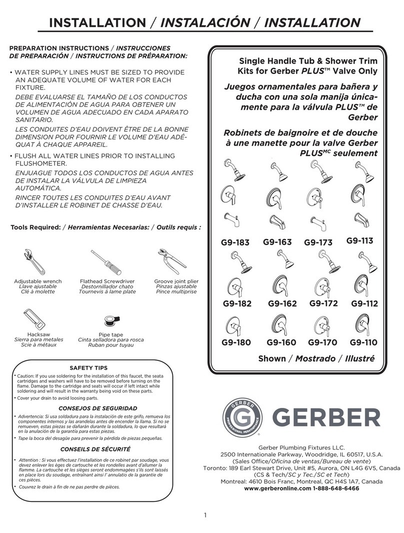 Gerber G9-183 User manual