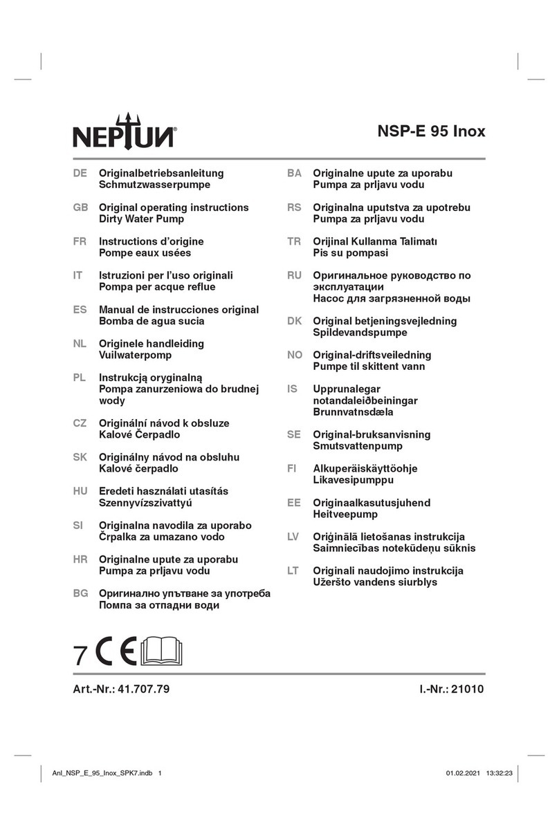 Neptun NSP-E 95 Inox Original operating instructions