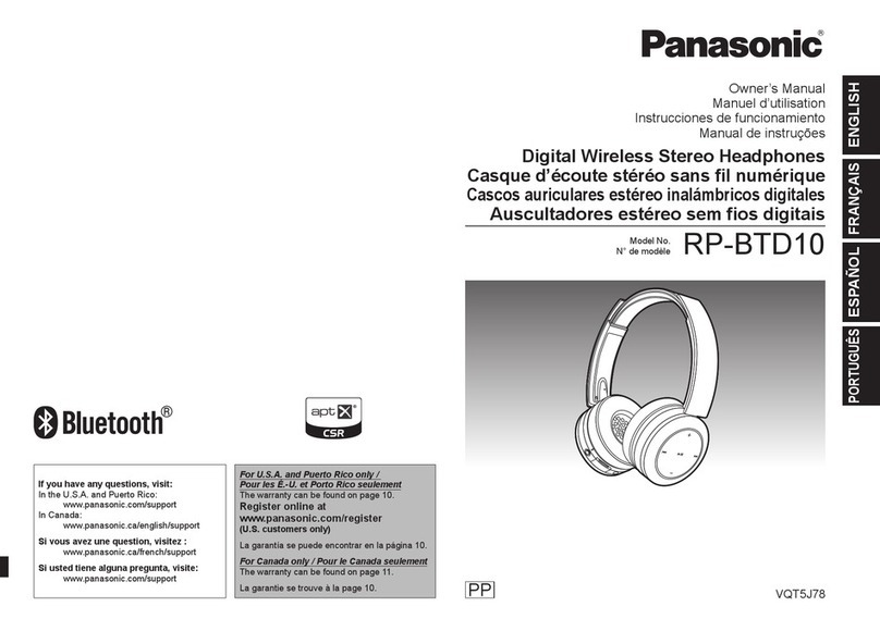 Panasonic RP-BTD10K owner's manual