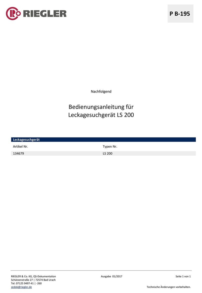 RIEGLER LS 200 User manual