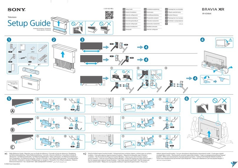 Sony BRAVIA XR 65A8 K Series User manual