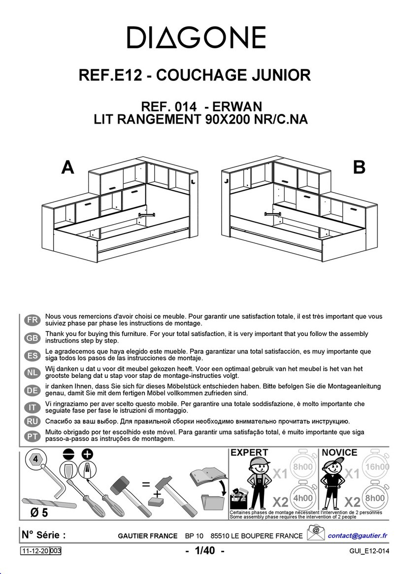 Diagone COUCHAGE JUNIOR E12 manual