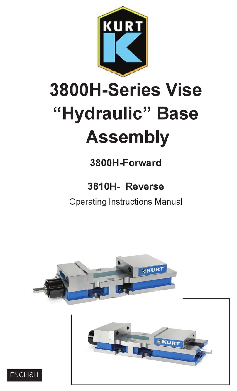 Kurt 3800H Series Operating instructions manual