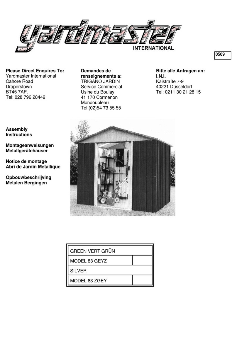 Yardmaster 83 GEYZ User manual