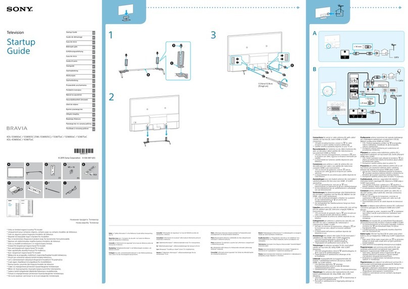 Sony BRAVIA KDL-43W80 C Series User guide