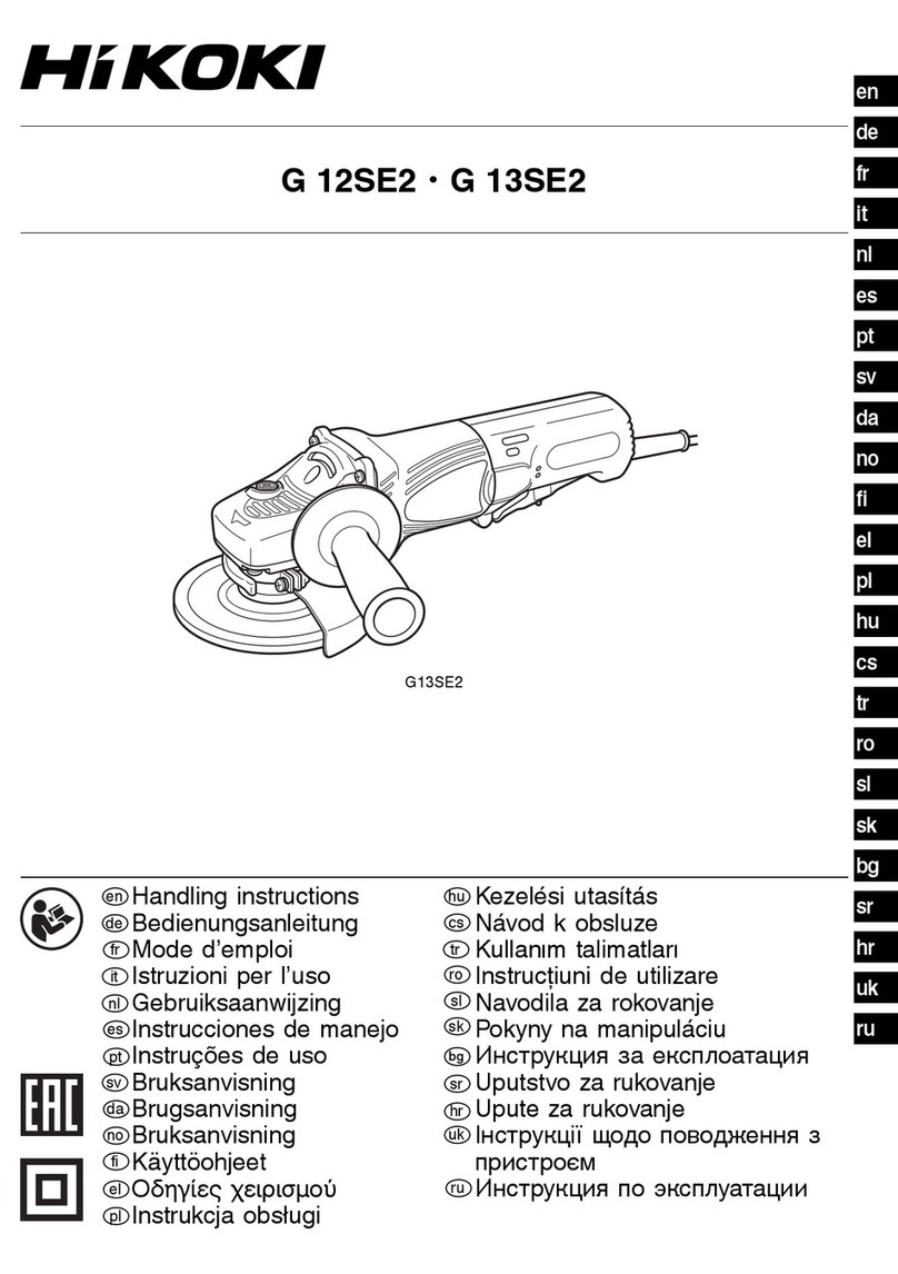 HIKOKI G 12SE2 Handling instructions