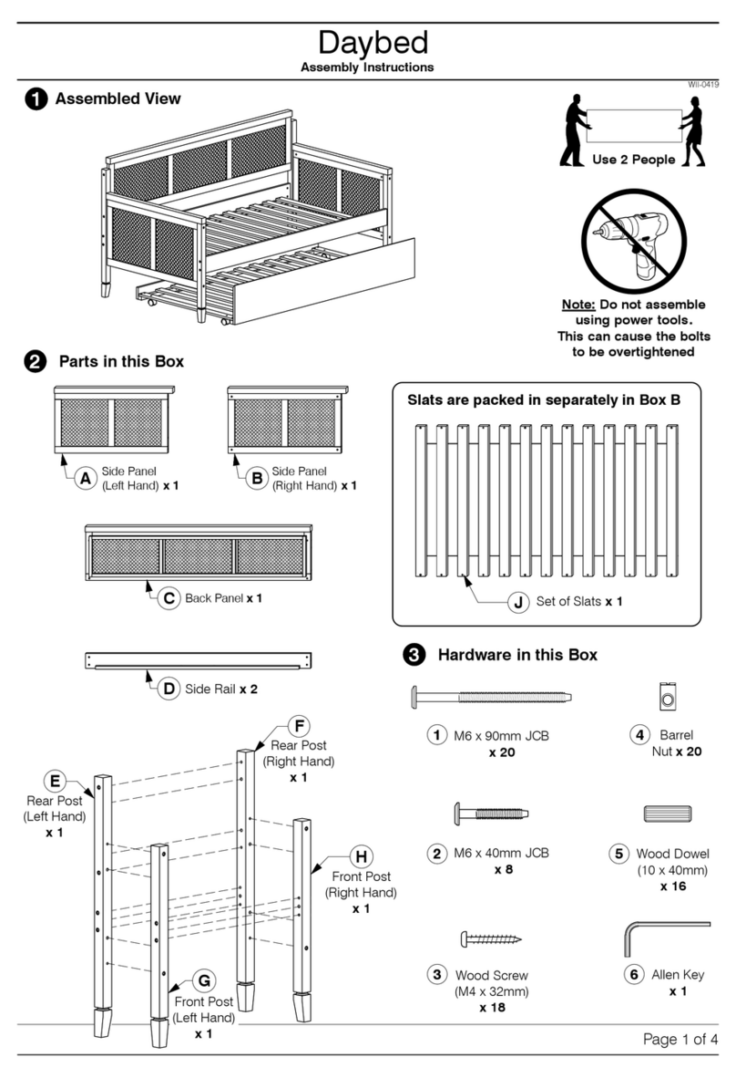 Baxton Studio WII-0419 Assembly instructions Baxton Studio WII-0419 Assembly instructions