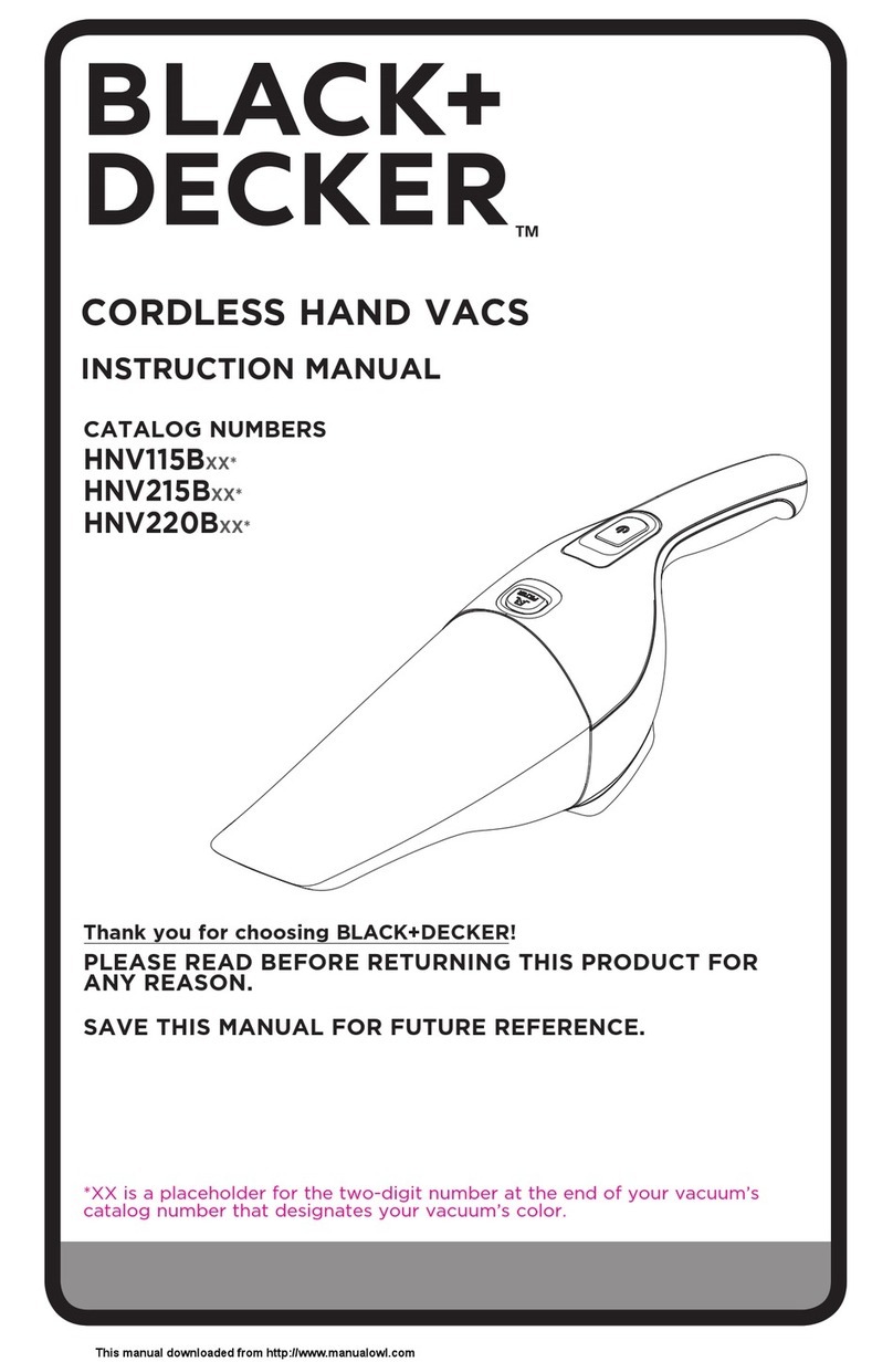 Black & Decker HNV115B series instruction manual