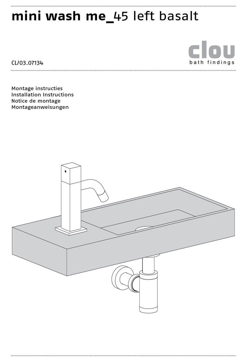 Clou mini wash me 45 left basalt CL/03.07134 User manual
