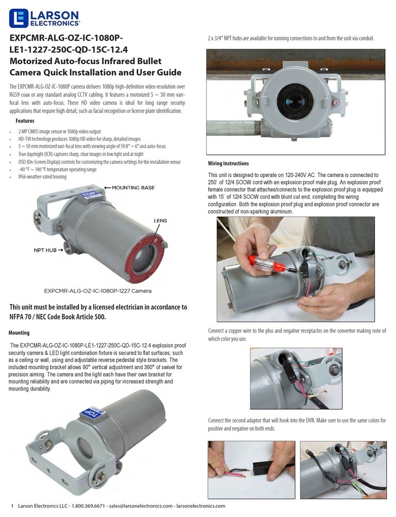 LARSON EXPCMR-ALG-OZ-IC-1080PLE1-1227-250C-QD-15C-12.4 User manual