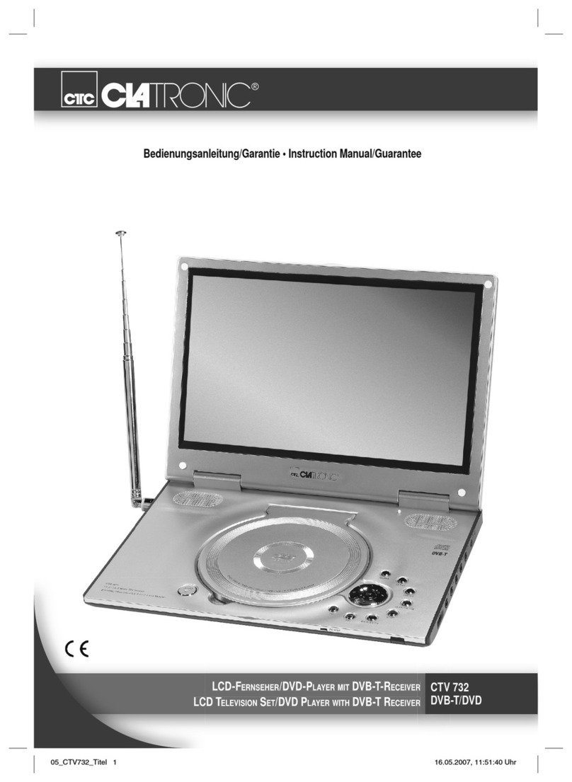 Clatronic CTV 732 Instruction manual & guarantee