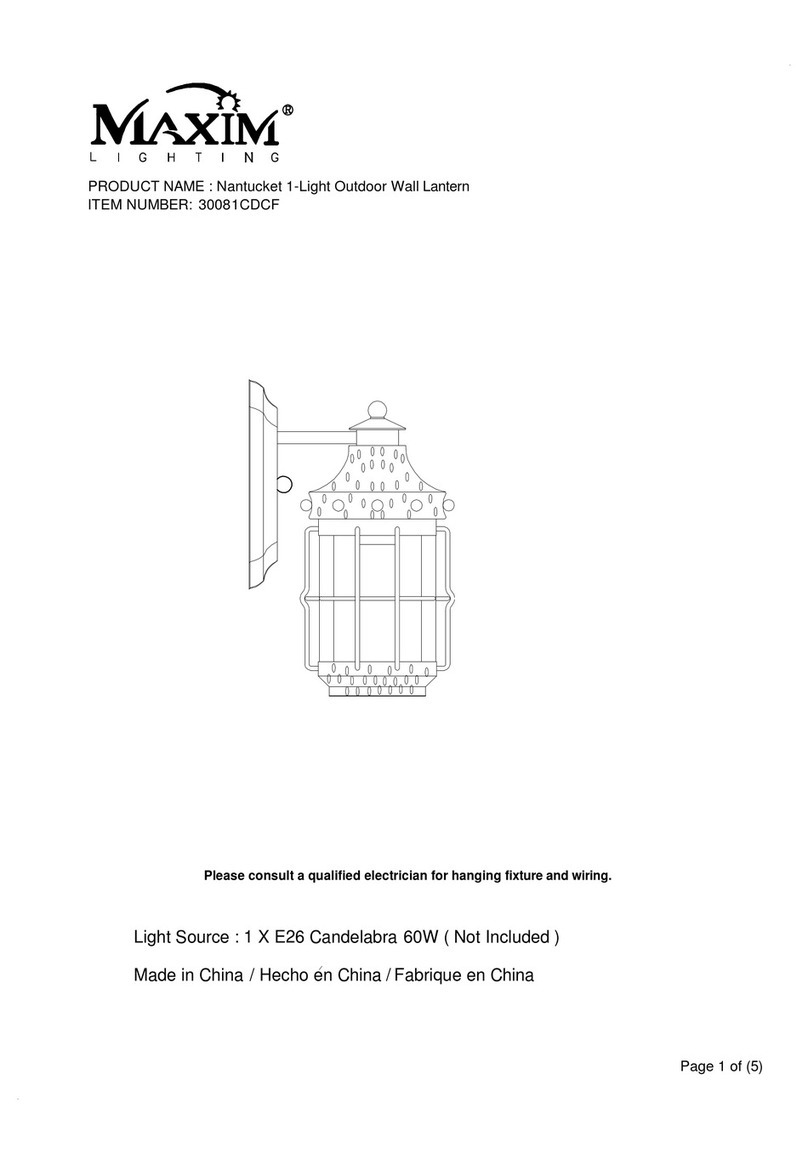 Maxim Lighting 30081CDCF User manual