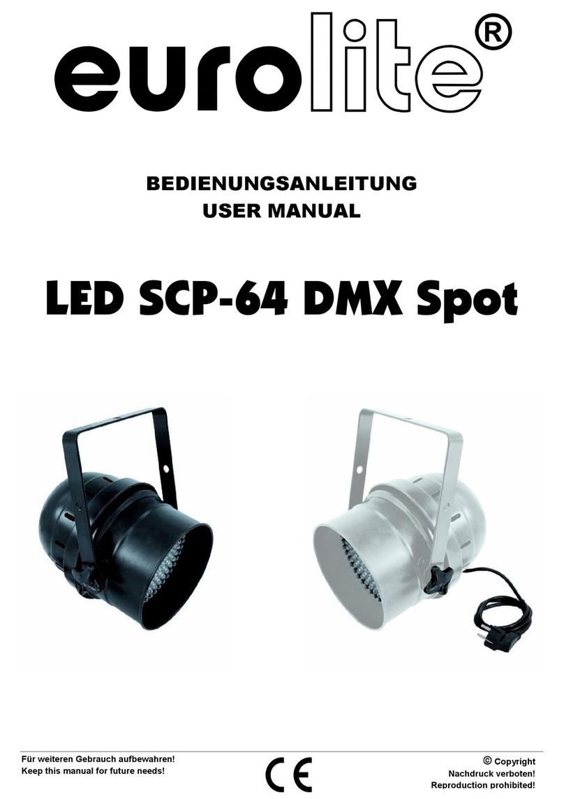 EuroLite LED SCP-64 DMX Spot user manual