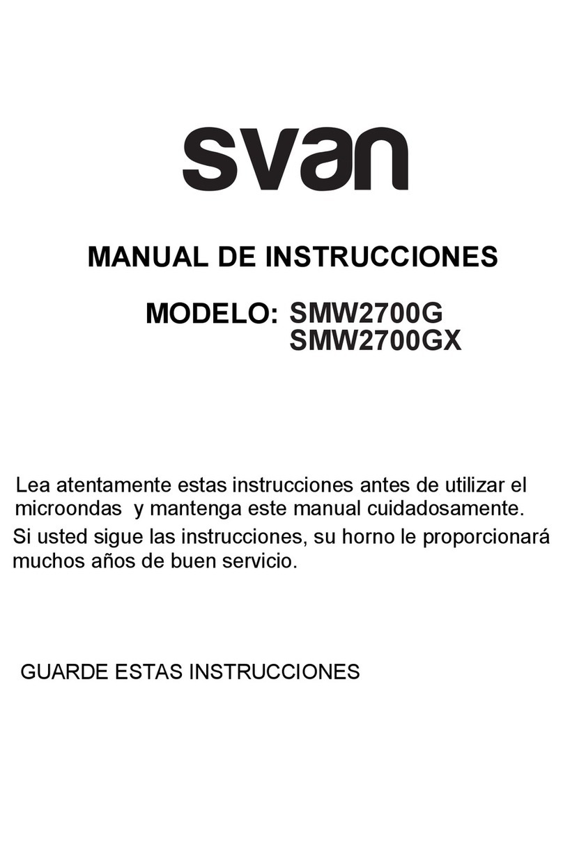 Svan SMW2700G instruction manual