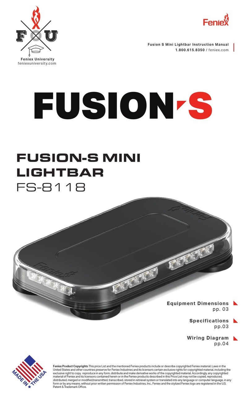 Feniex FUSION-S FS-8118 instruction manual Feniex FUSION-S FS-8118 instruction manual