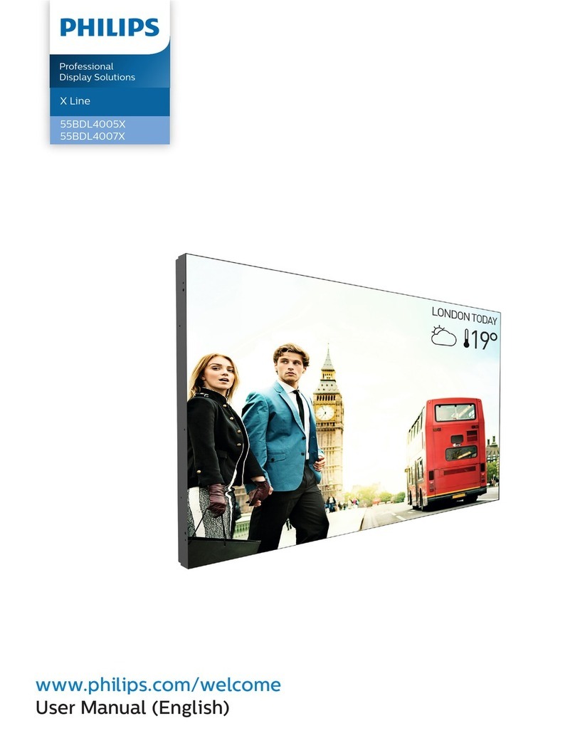 Philips X Line 55BDL4007X User manual