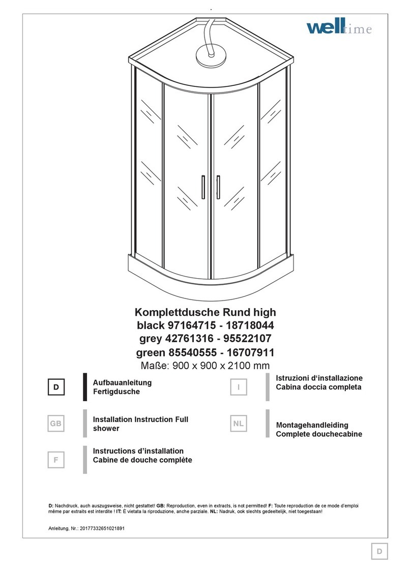 Welltime 97164715 Installation instruction