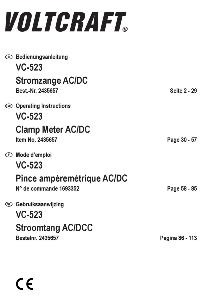 VOLTCRAFT VC-523 User manual VOLTCRAFT VC-523 User manual