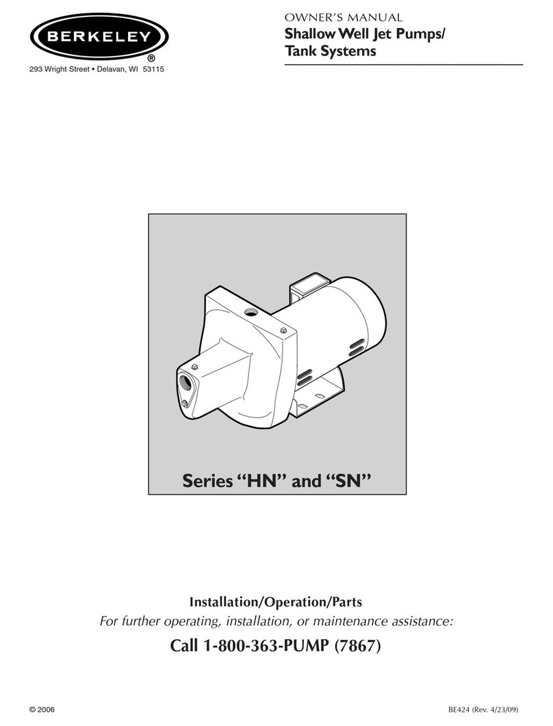 Berkeley 10SN owner's manual