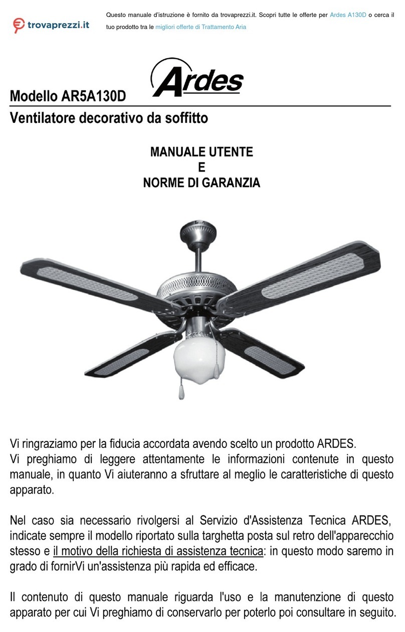 ARDES A130D operating instructions