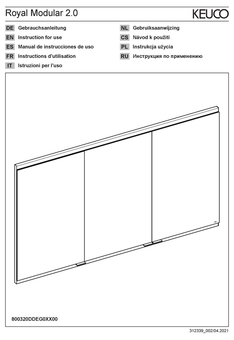 KEUCO Royal Modular 2.0 800320DDEG0 00 Series User manual
