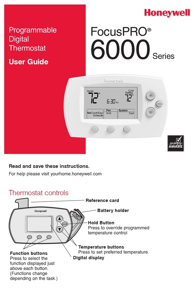 Honeywell FocusPRO TH6110D1005/U User manual Honeywell FocusPRO TH6110D1005/U User manual