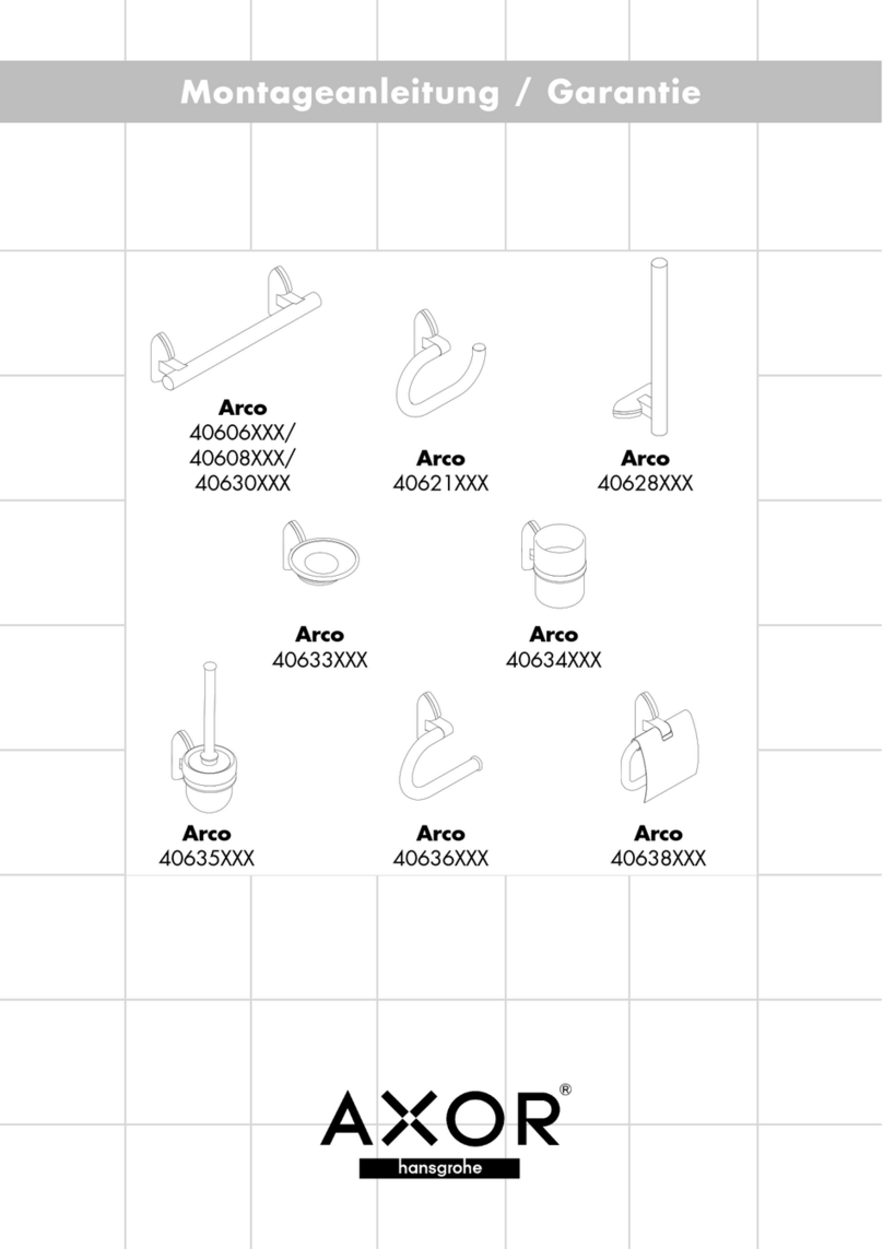 Hans Grohe AXOR Arco 40630 Series User manual