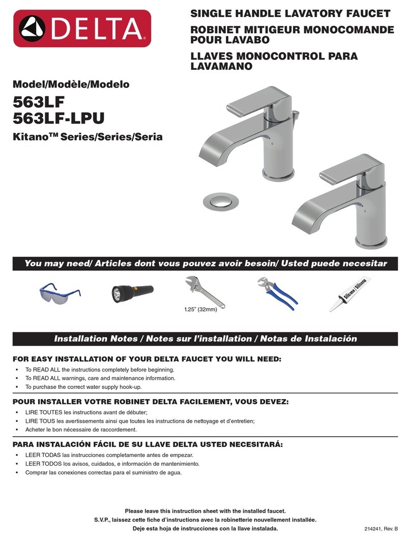 Delta Kitano 563LF-LPU Series Quick start guide
