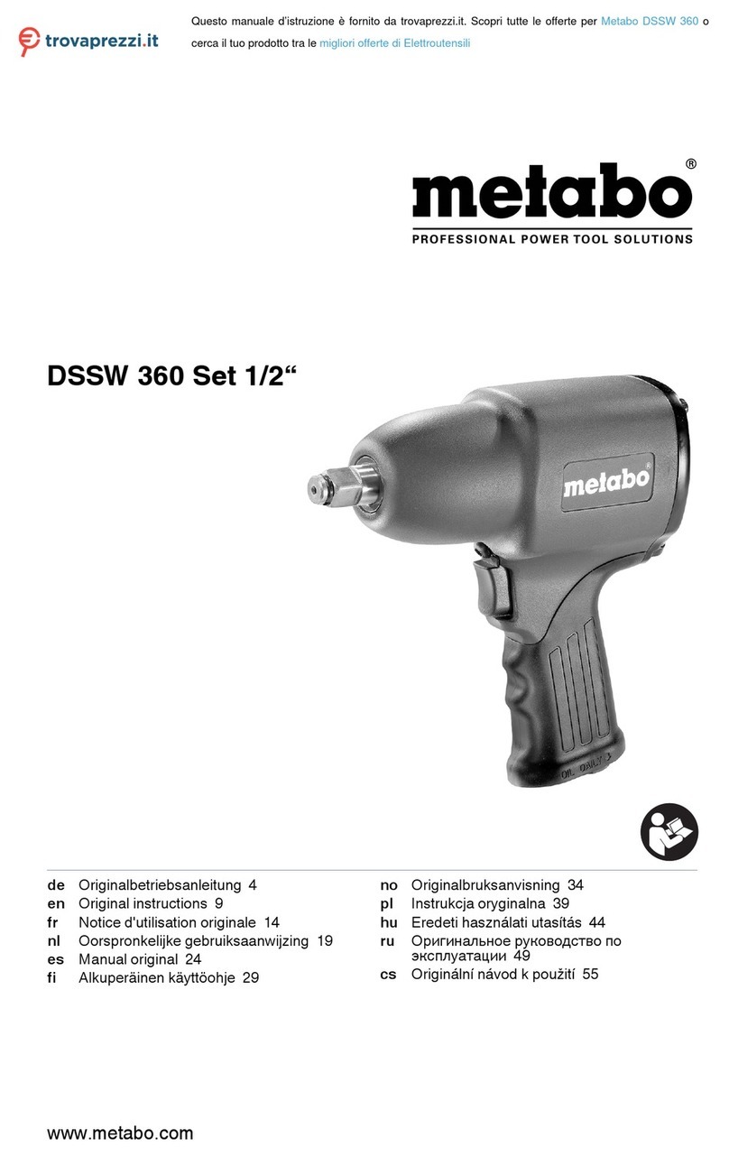 Metabo DSSW 360 Set 1/2 Original instructions