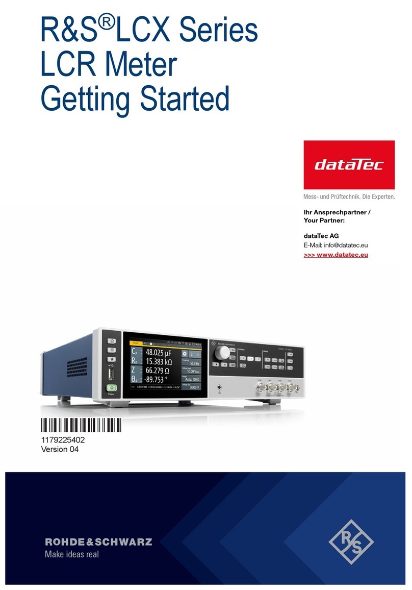Rohde & Schwarz R&S LCX100 Getting started