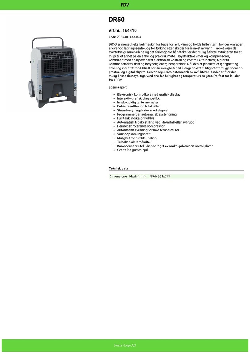 Foma 164410 Instruction and maintenance manual