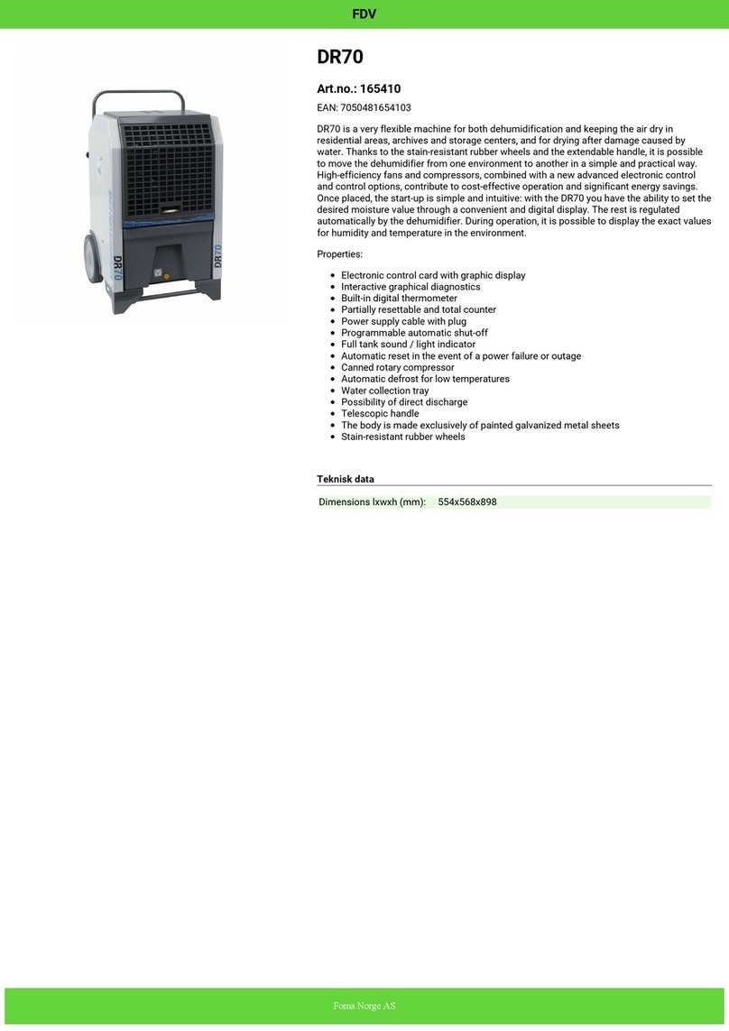 Foma 165410 Instruction and maintenance manual