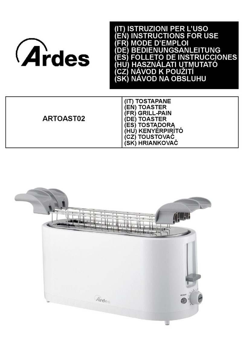 ARDES ARTOAST02 Instructions for use