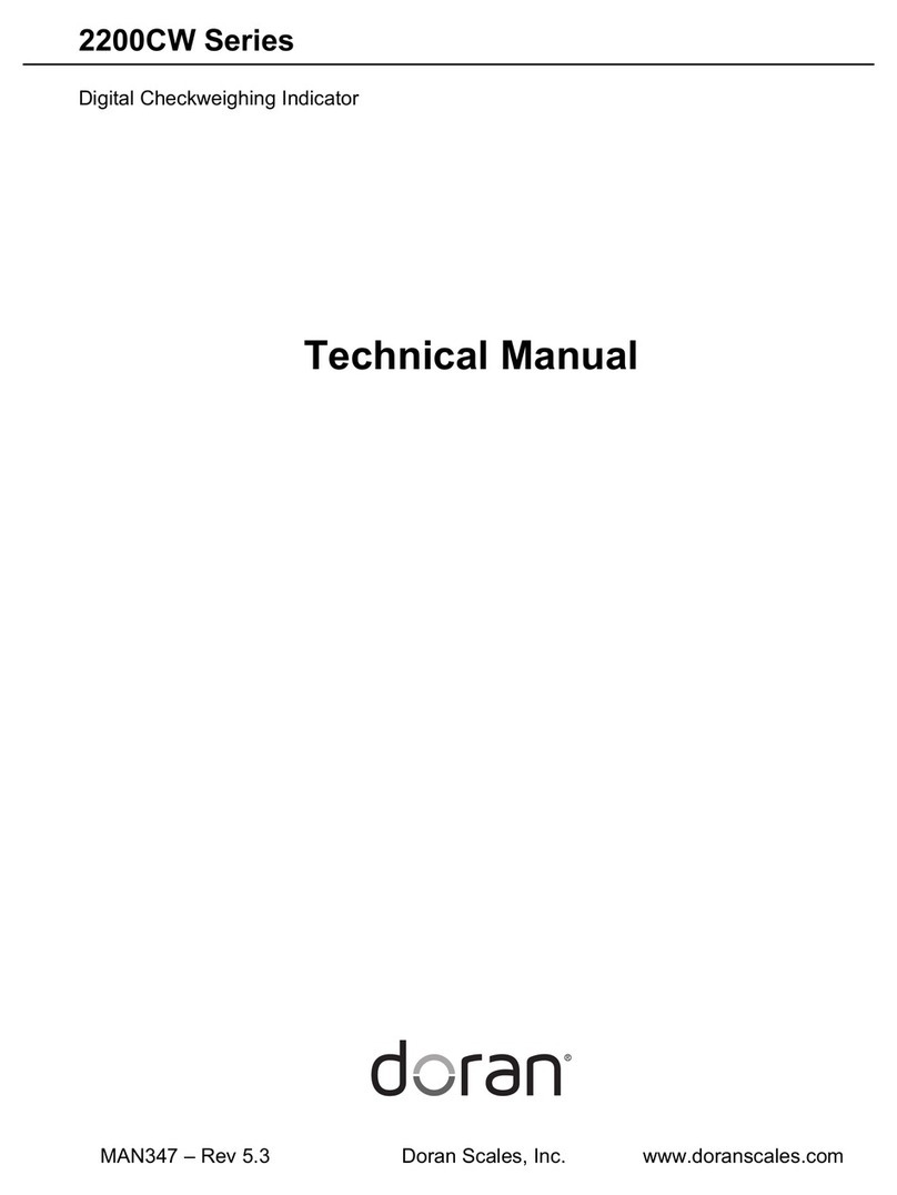 Doran Scales 2200CW Series Technical manual