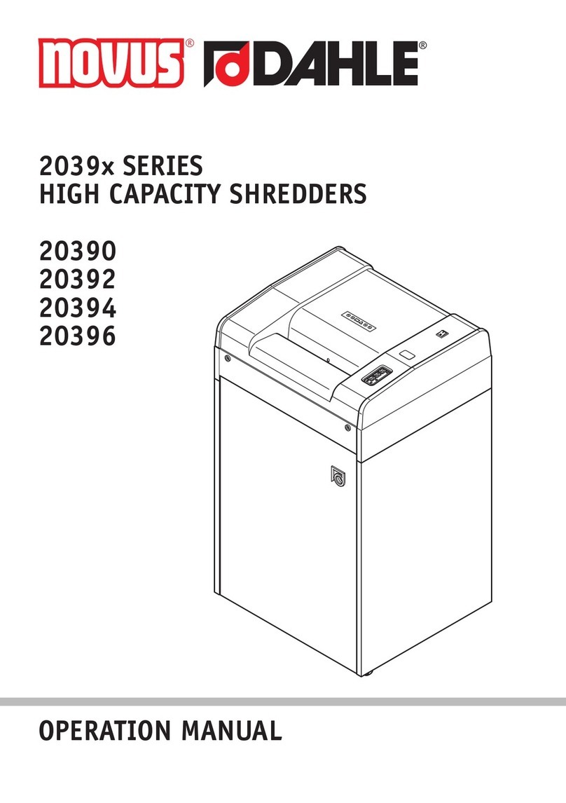 Dahle Novus 2039 Series User manual