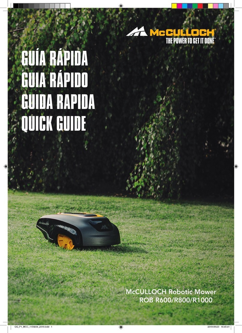 McCulloch ROB R600 quick guide