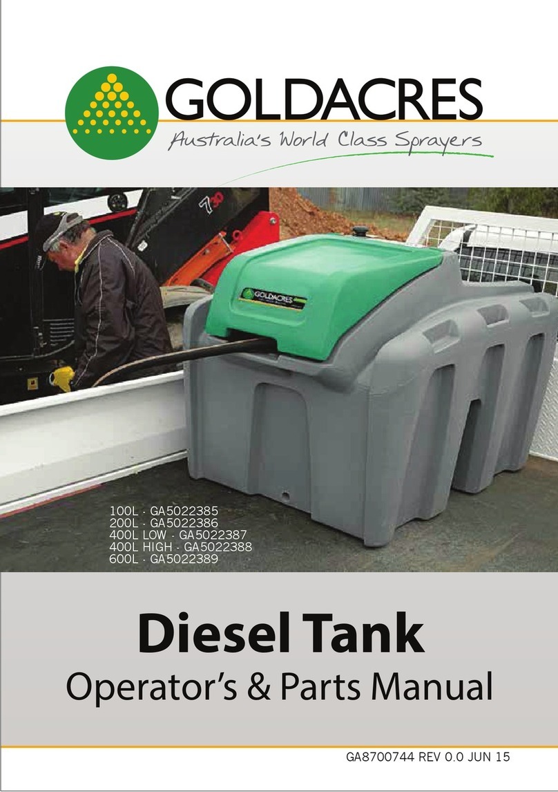 Goldacres GA5022385 Operator's & parts manual