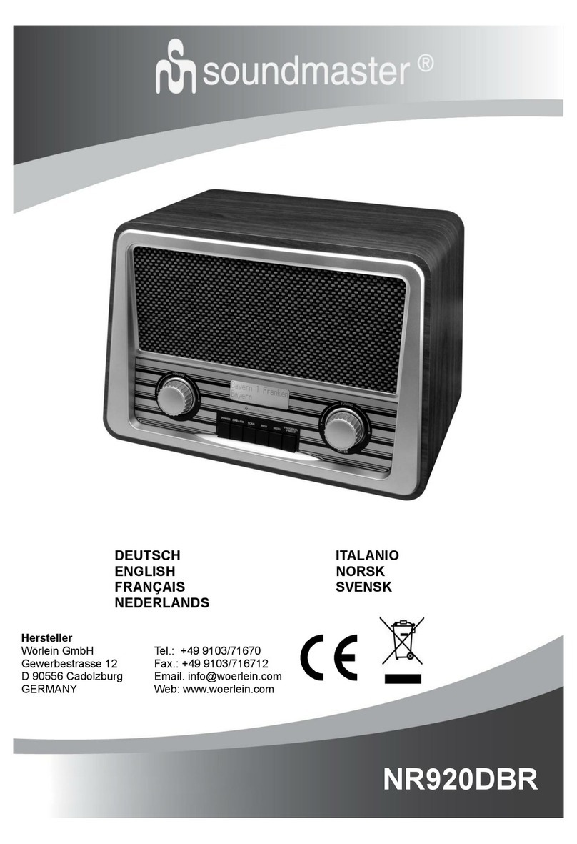 SOUNDMASTER NR920DBR instruction manual