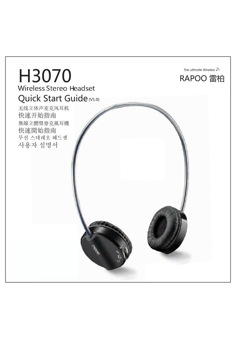 Eastern Times Technology RAPOO H3070 quick start guide