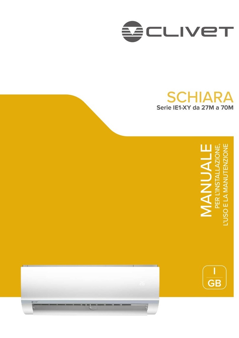 CLIVET SCHIARA-SM IE1-XY Series User manual