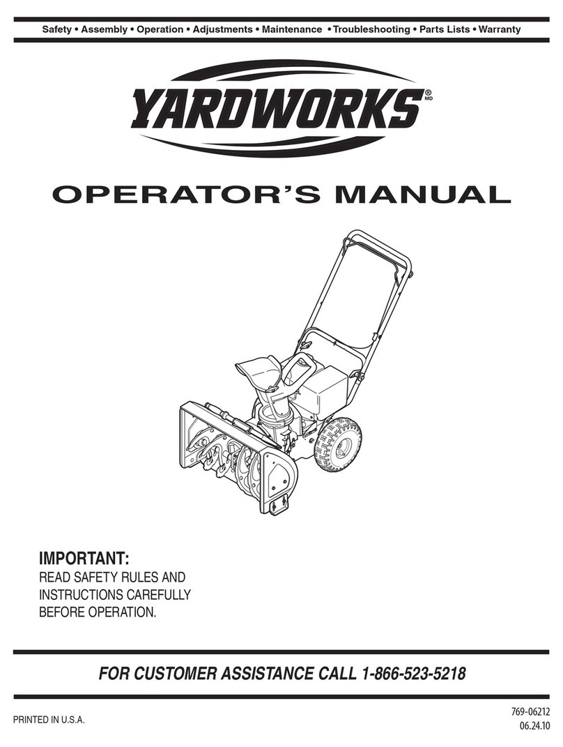 MTD Yardworks 31AS33BE515 Operator's manual