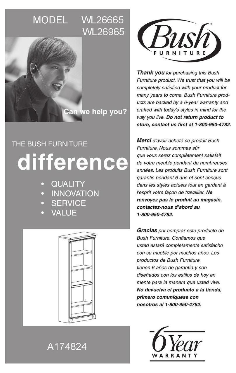 BUSH FURNITURE WL26665 manual