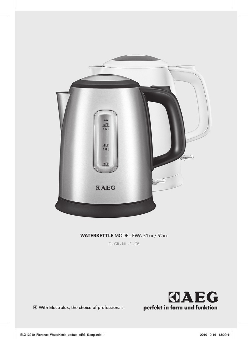 Electrolux EWA 51 Series User manual