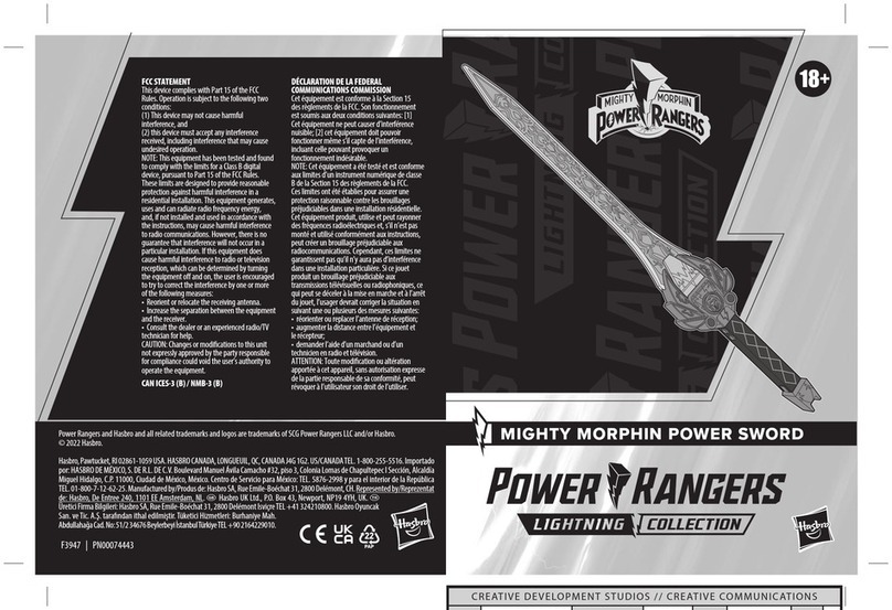 Hasbro Power Rangers Lightning Collection Mighty Morphin Power... User manual Hasbro Power Rangers Lightning Collection Mighty Morphin Power... User manual